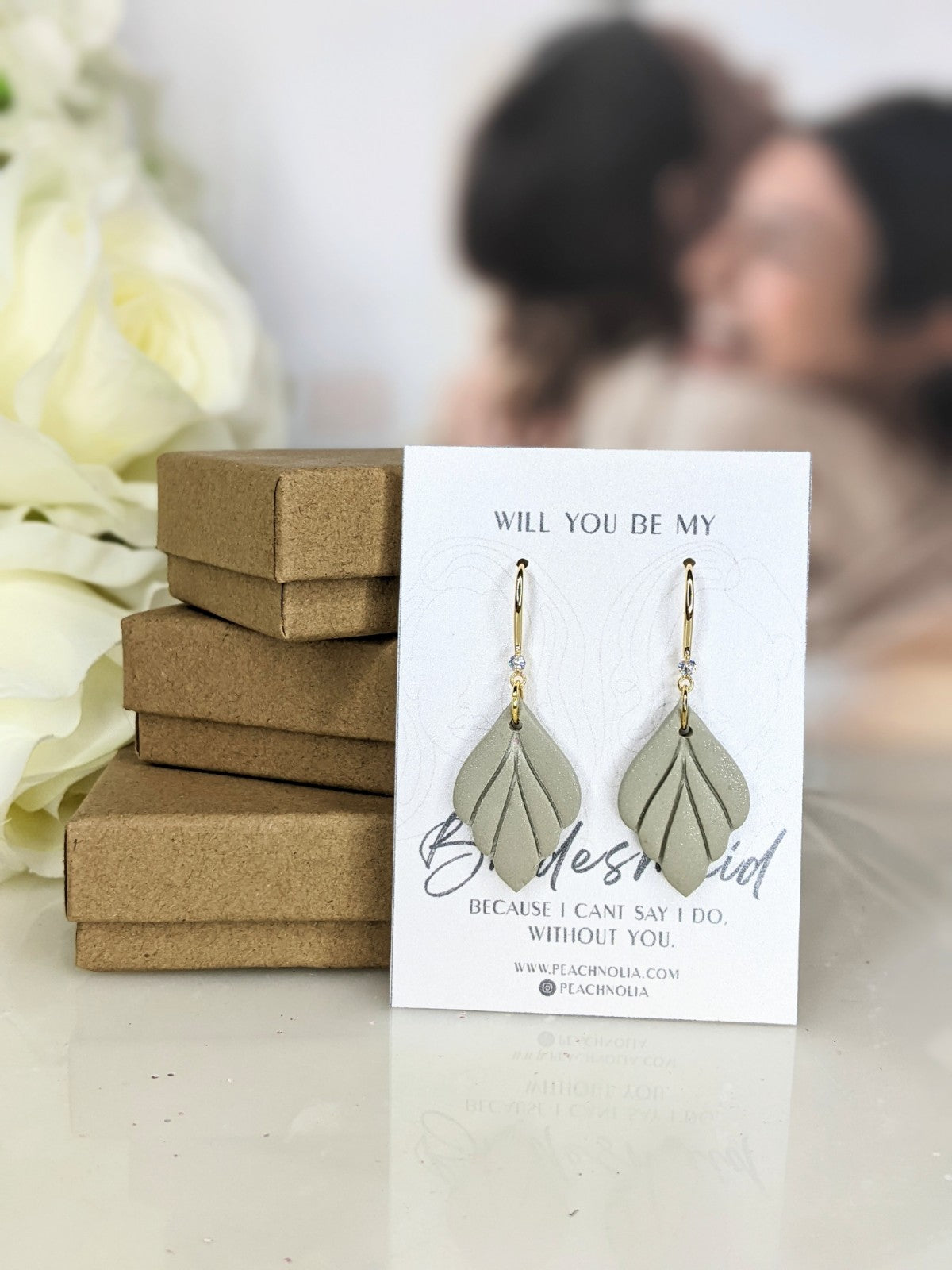 The Maid of Honor | Dangle Earrings | Earrings | Polymer Clay Earrings | Signature Collection