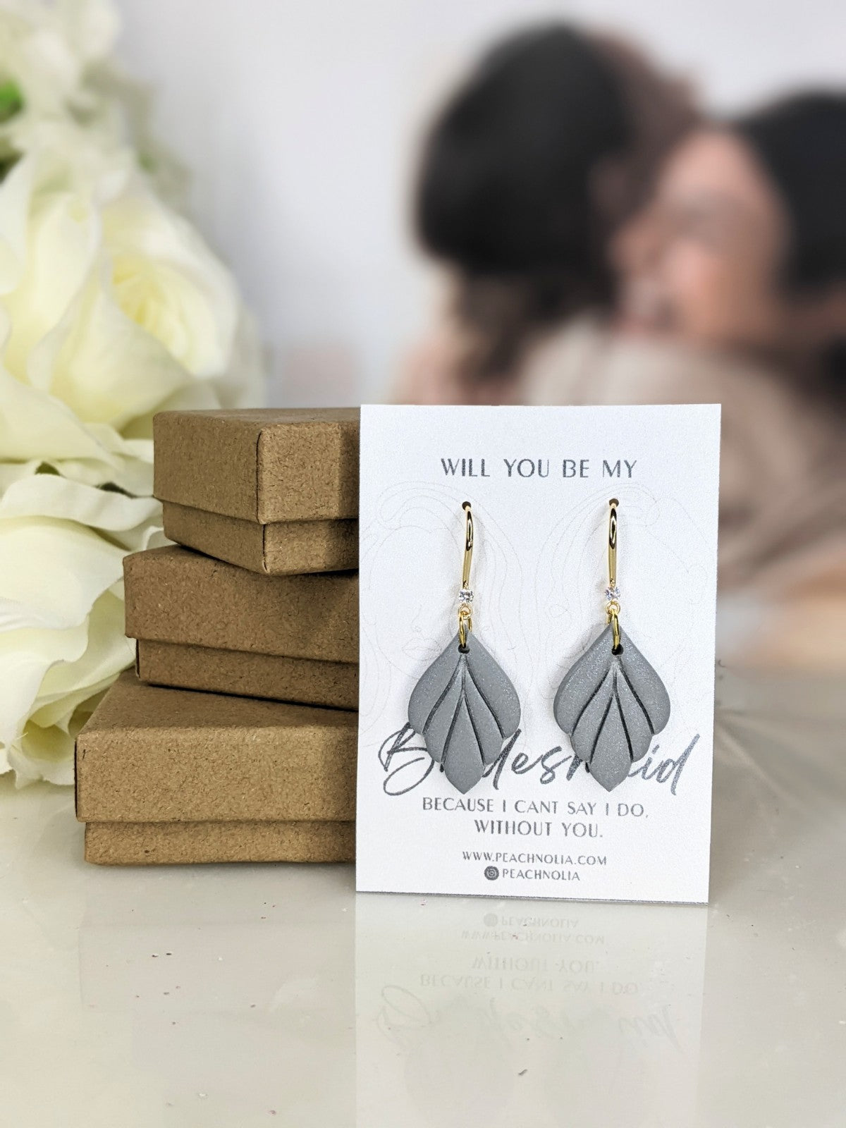 The Maid of Honor | Dangle Earrings | Earrings | Polymer Clay Earrings | Signature Collection