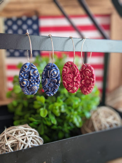 Home of the Brave | Dangle Earrings | Earrings | Polymer Clay Earrings | Patriotic