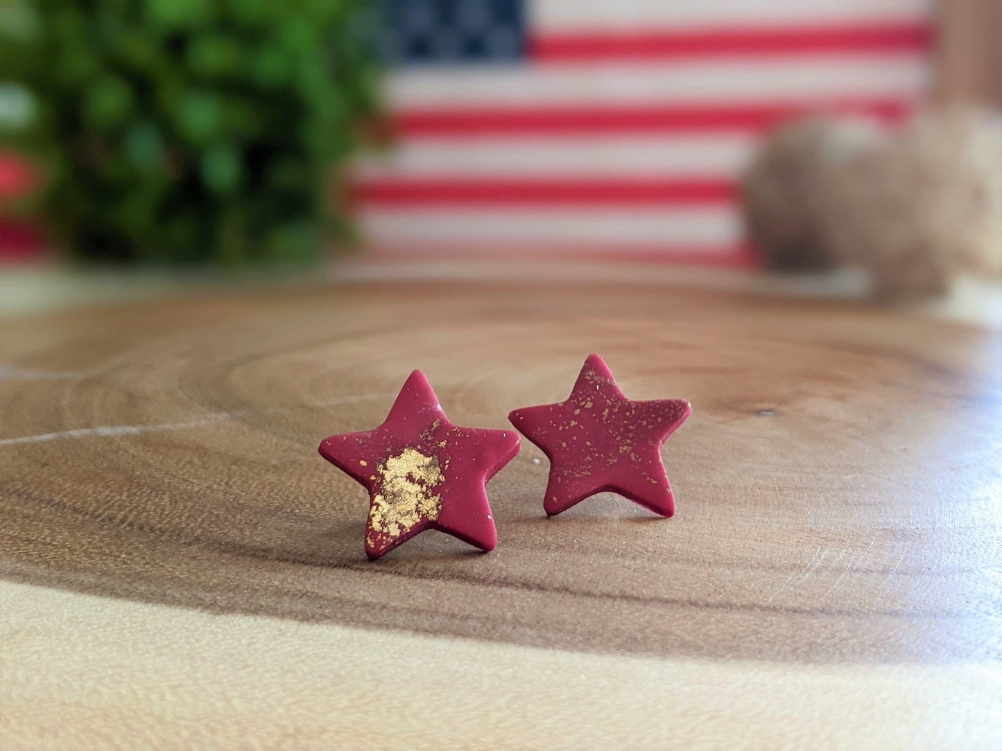 United We Stand | Post Earrings | Earrings | Polymer Clay Earrings | Patriotic