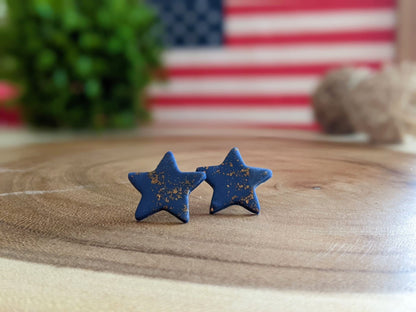 United We Stand | Post Earrings | Earrings | Polymer Clay Earrings | Patriotic